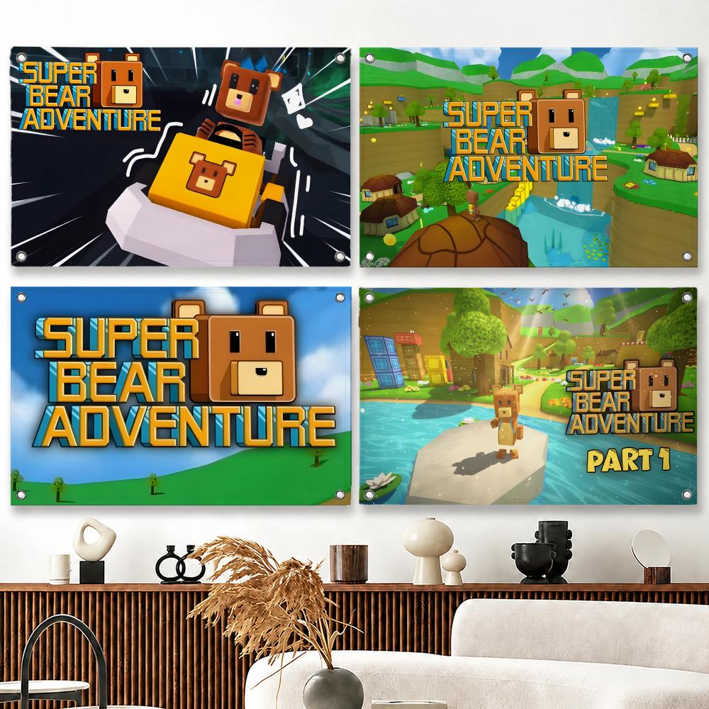Outdoor Adventure Club - Bandeira de jogo Super Bear Adventure