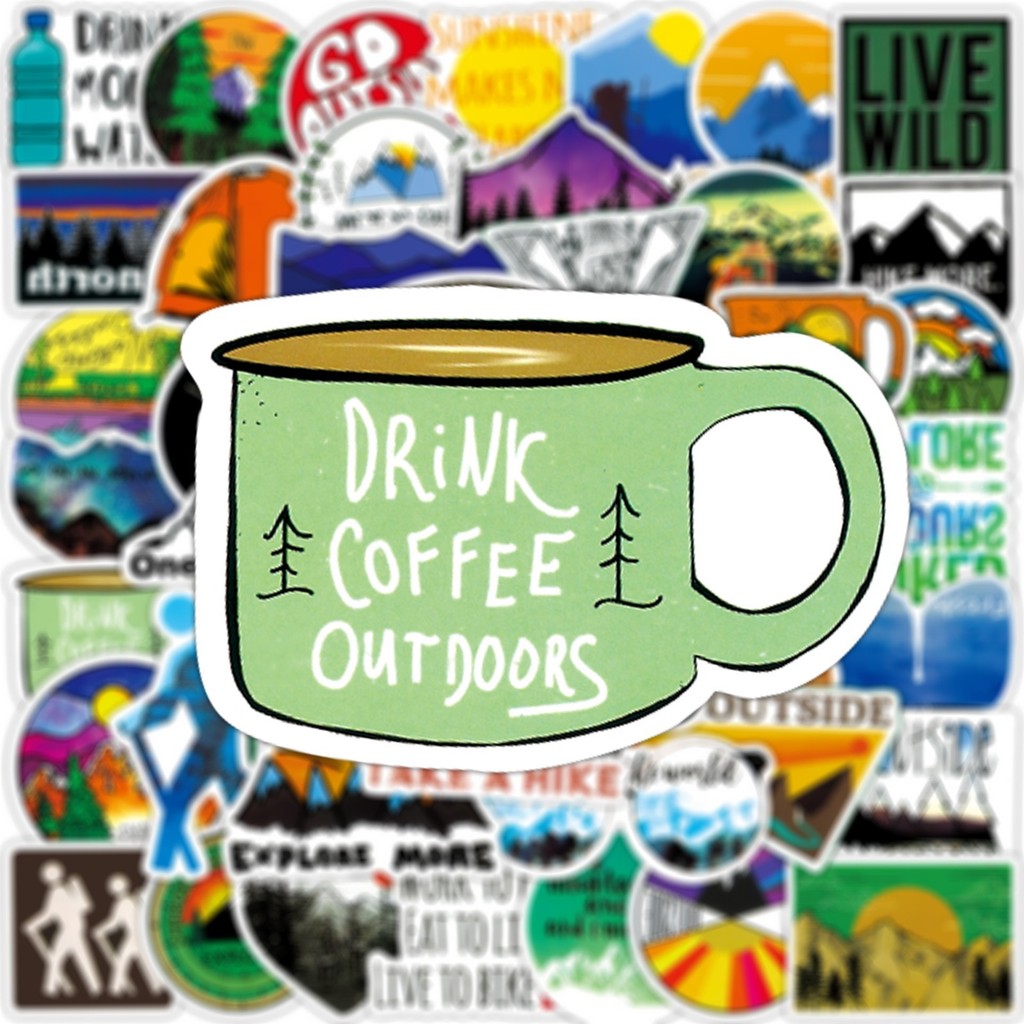 Outdoor Adventure Stores - Conjunto de autocolantes à prova de