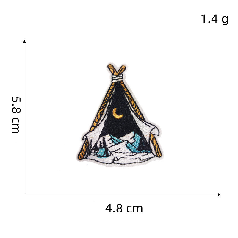 Outdoor Adventure Logo - 15 peças de apliques bordados termocolantes