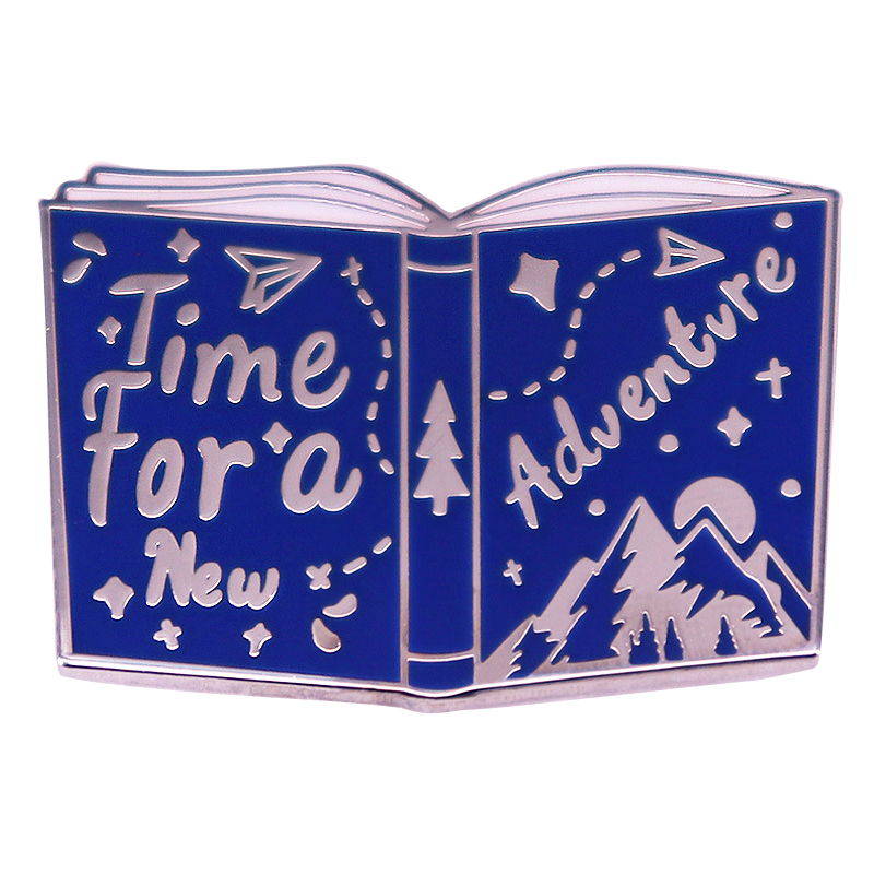 Outdoor Adventure Books - Esmalte Pins para Viagem Ao Ar