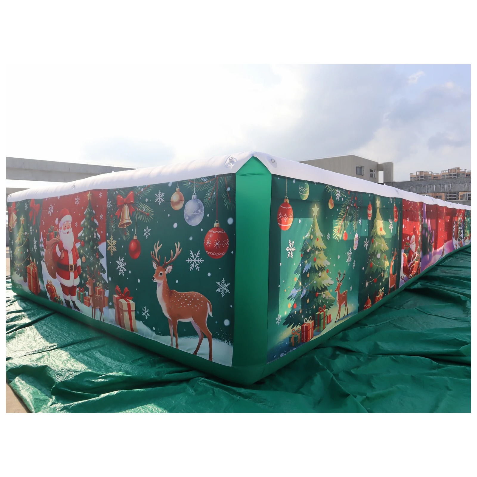 Outdoor Adventure Rentals - Labirinto Inflável Comercial Longo 6X20m 20X66ft