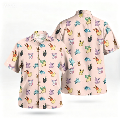 Outdoor Adventure Clothing - Camisa Havaiana BANDAI Mimikyu com Estampa