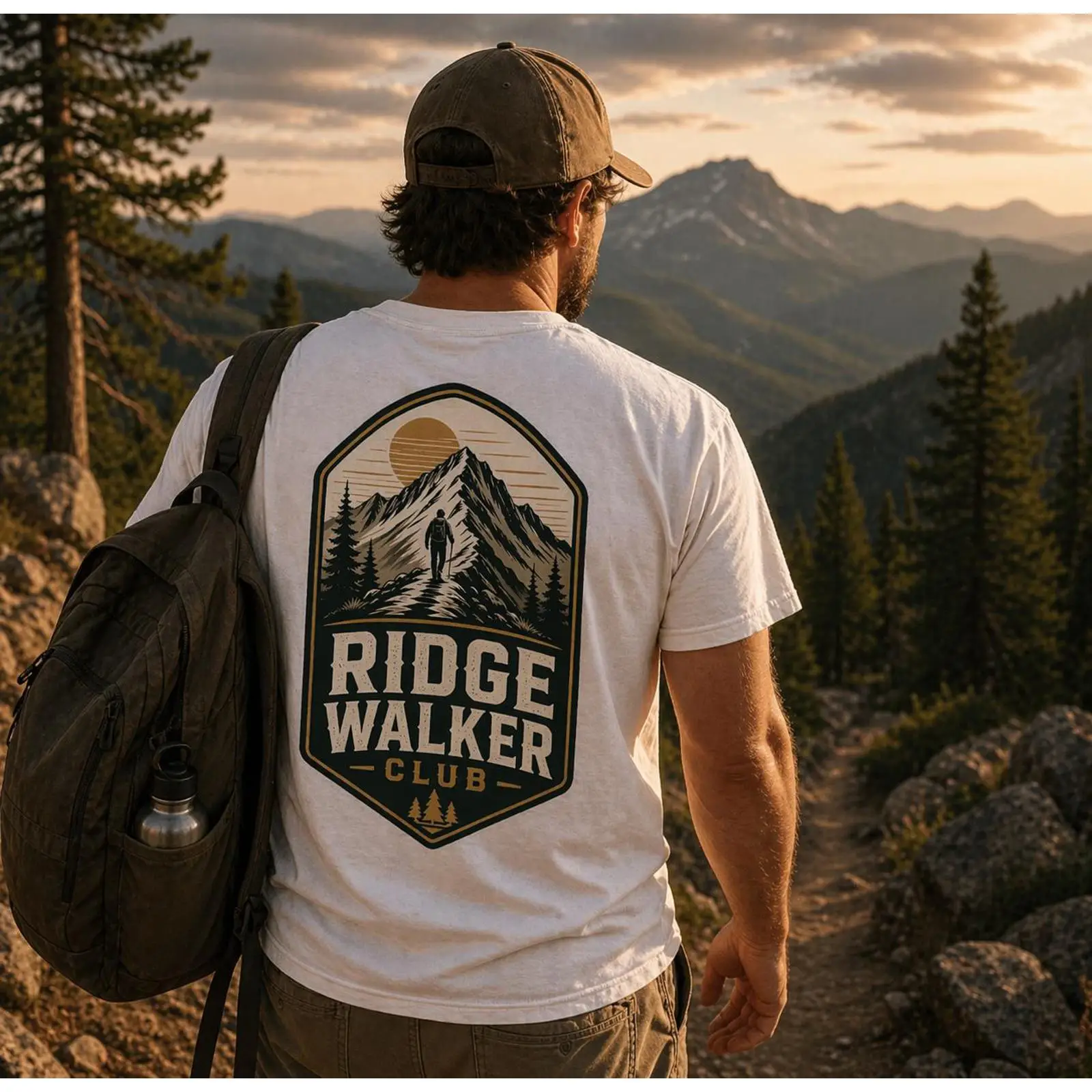 Outdoor Adventure Club - Camiseta Ridge Walker Club para caminhadas