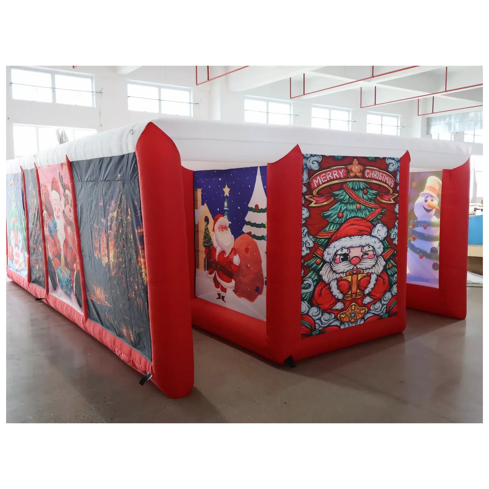 Outdoor Adventure Rentals - Labirinto Inflável Vermelho Coberto para Uso