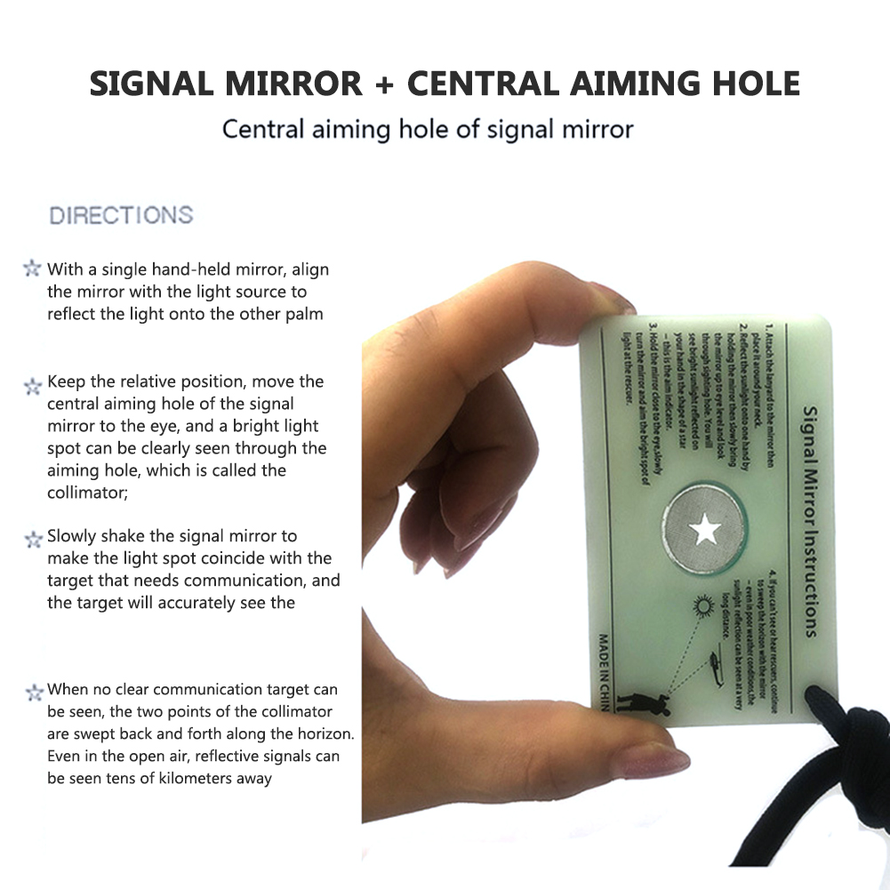 Espelho de Sinalização de Emer - Signal Mirror Rescue avaliação e preço