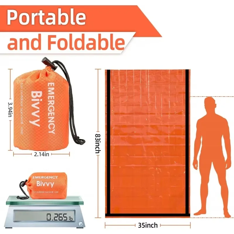 1/2PC Saco de Dormir de Emergê - Bivy Sack Lightweight avaliação e preço