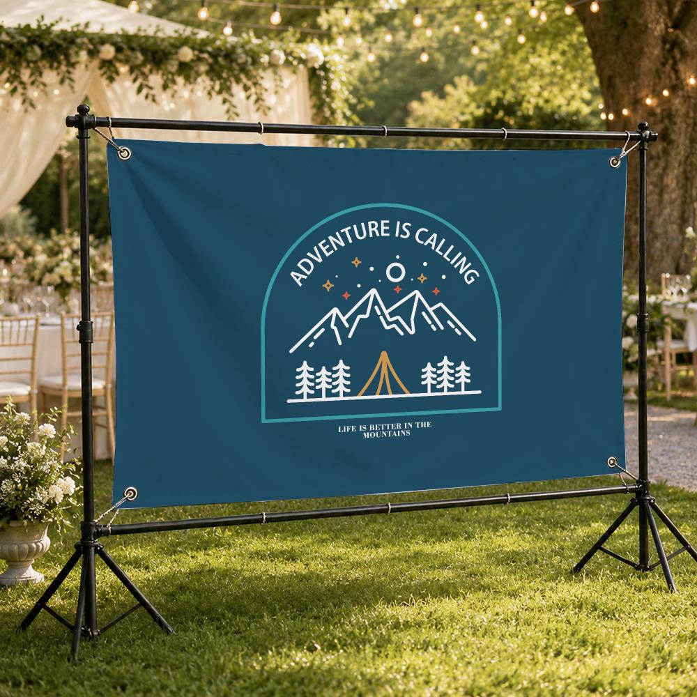Bandeiras Decorativas com Logo - Outdoor Adventure Logo avaliação e preço