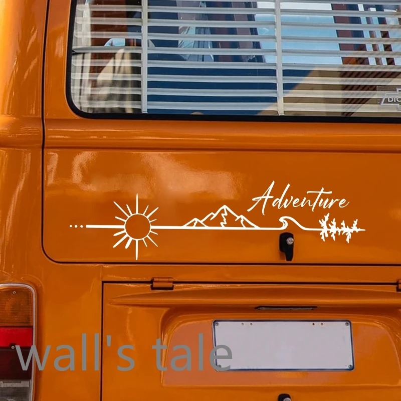 Adesivos de Vinil para Decoraç - Outdoor Adventure Logo avaliação e preço