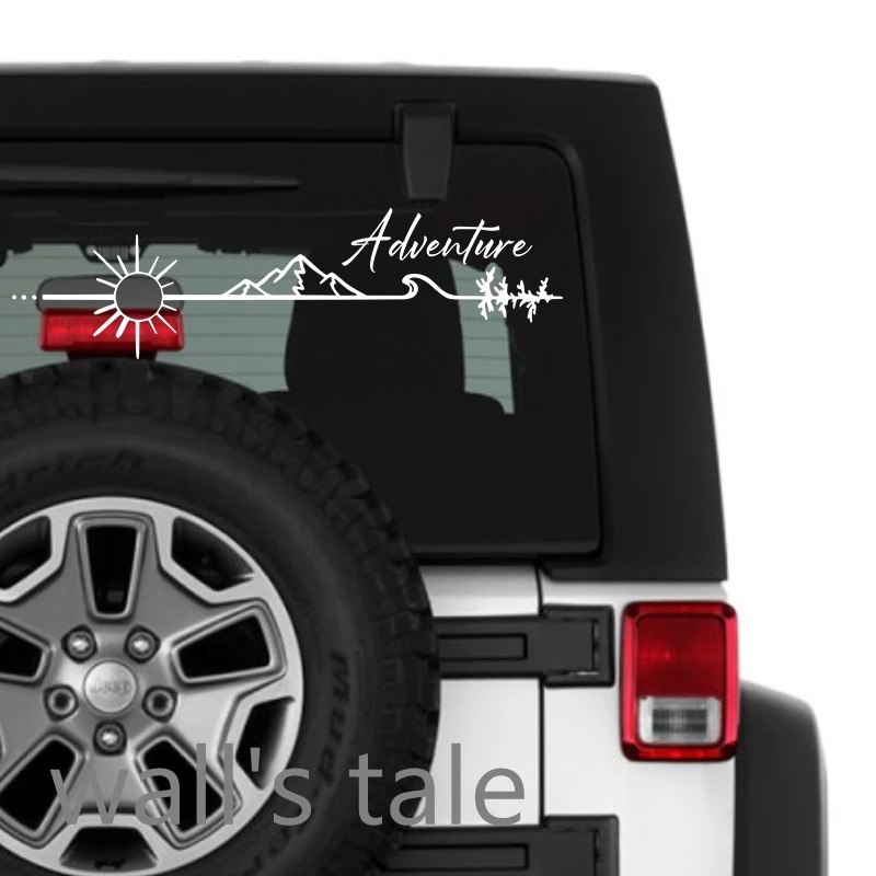 Adesivos de Vinil para Decoraç - Outdoor Adventure Logo avaliação e preço