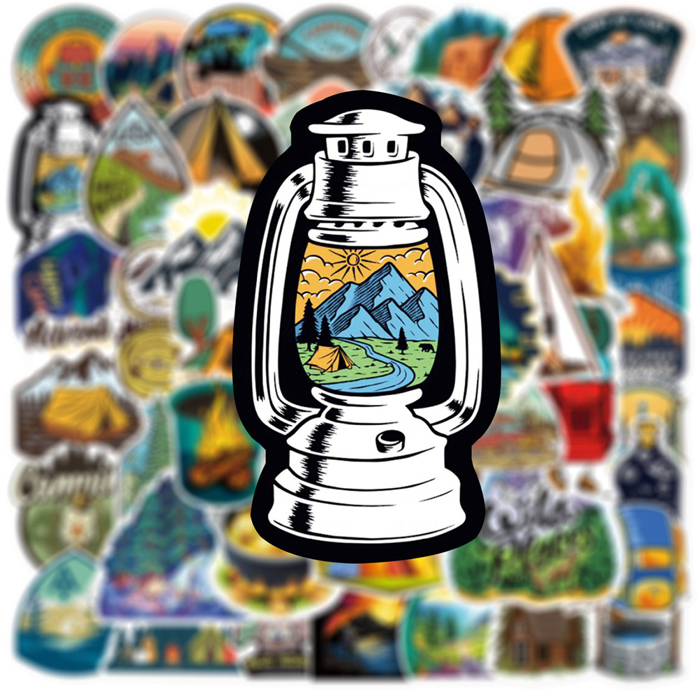 10/30/50pcs Adesivos de Graffi - Outdoor Adventure Books avaliação e preço