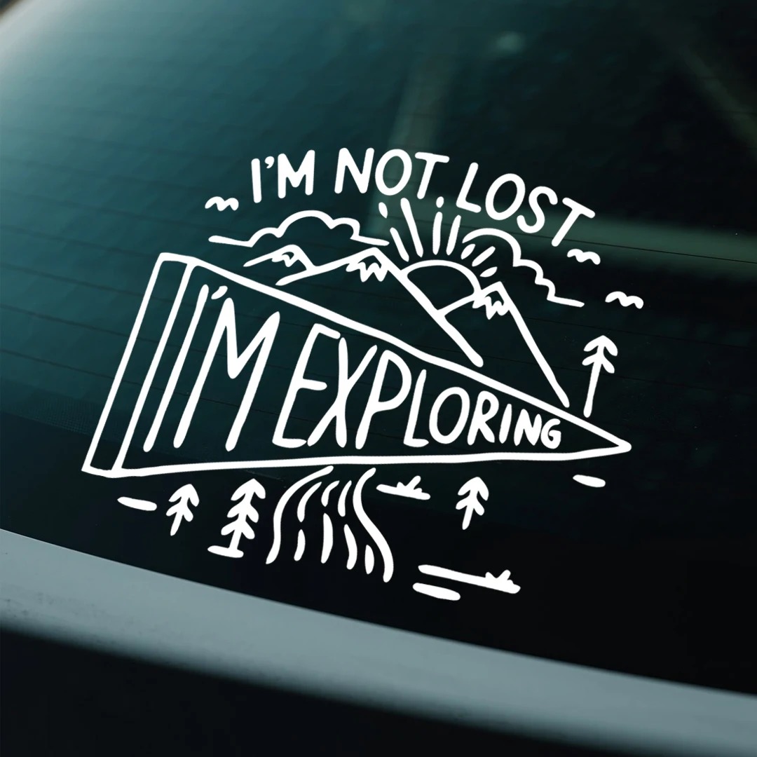Não estou perdido, estou explo - Outdoor Adventure Logo avaliação e preço